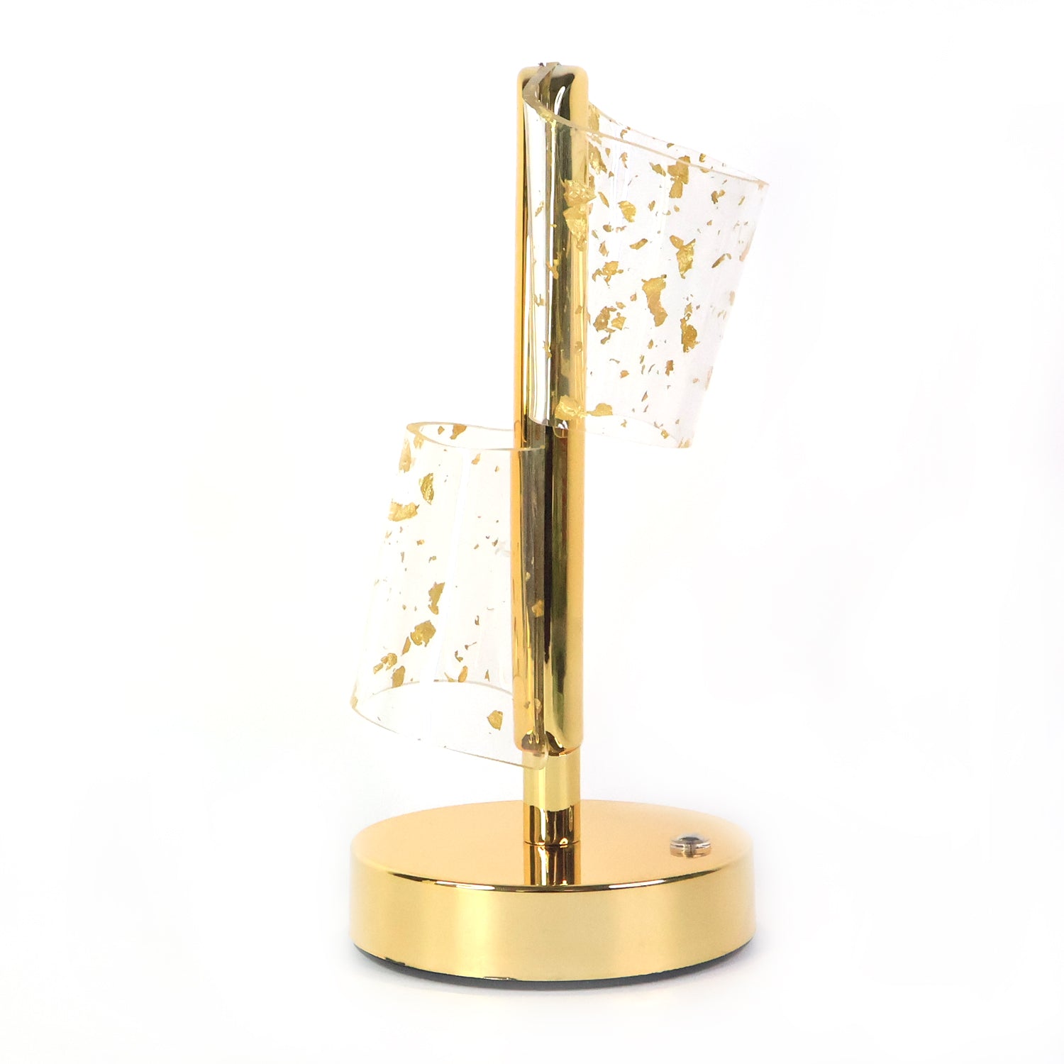 Luxury Golden Crystal LED Double Shade Table Lamp (1 Pc) Luxury Golden Crystal LED Double Shade Table Lamp (1 Pc)